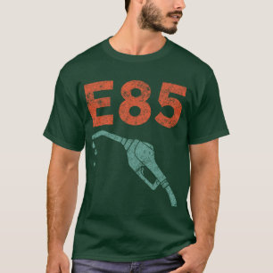 Camiseta Mistura de Etanol Divertida E85 Combustível Flexív