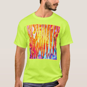 Camiseta Mistura de Matizes Coloridos em Intermitência