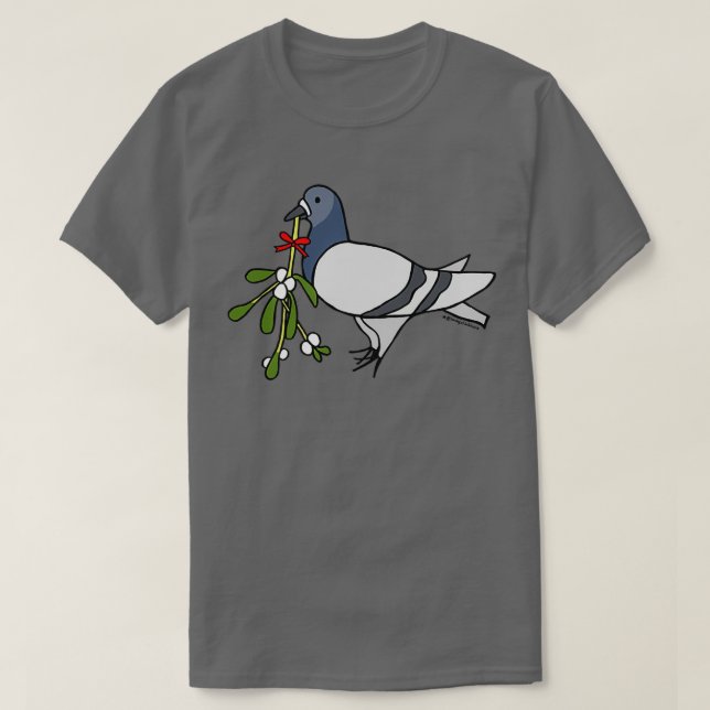 Camiseta Mistura de Natal Fred, o Pombo (Frente do Design)