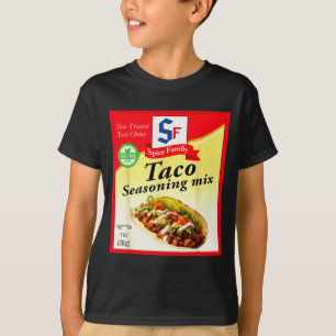 Camiseta Mistura de Tempero de Taco Engraçado México Cinco