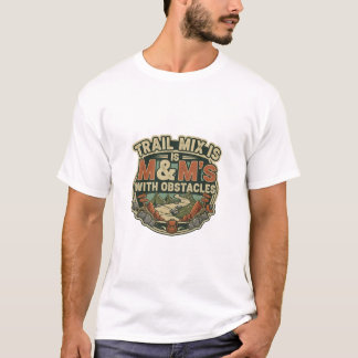 Camiseta Mistura de trilha é M&M's Com Obstáculos