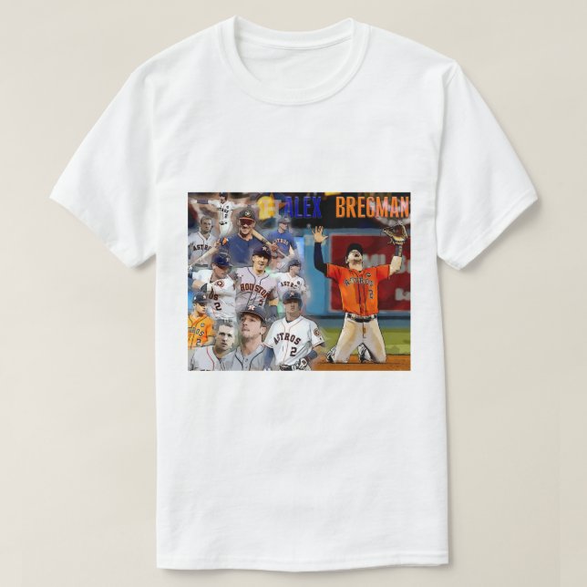 Camiseta Mistura dos desenhos animados de Alex Bregman (Frente do Design)