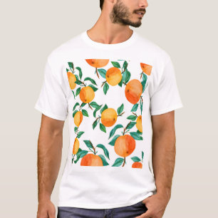 Camiseta Mistura Floral Colorida: Ilustração de Aquarela.