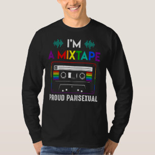Camiseta Mistura Pansexual Ortoada Cassete Rainbow Lgbt Pri