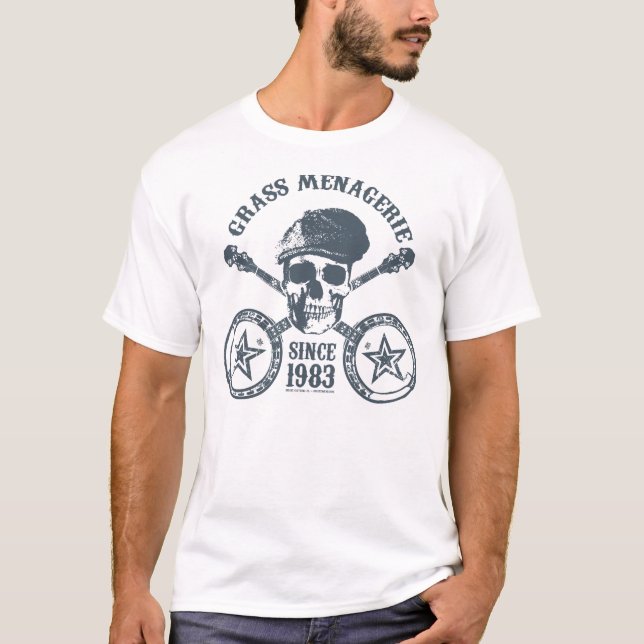 Camiseta Mistura variada da grama (ardósia) (Frente)