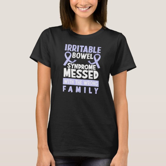 Camiseta Misturado com Síndrome de Bowel Irritável da Famíl (Frente)