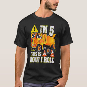Camiseta Misturador de Concreto de 5 Anos de Idade