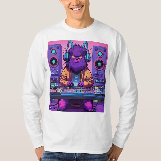 Camiseta Misturador de DJ - Camisa-prima (Frente)