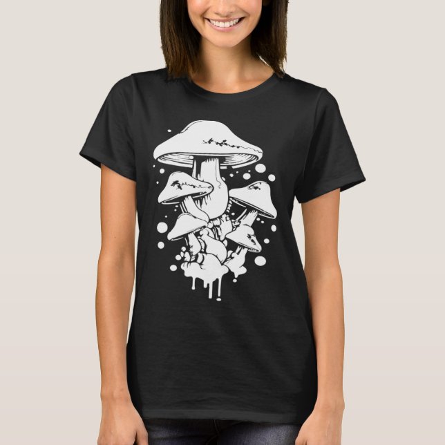Camiseta Misturando Fungi Mycology Hunter Mushrooming Mushr (Frente)