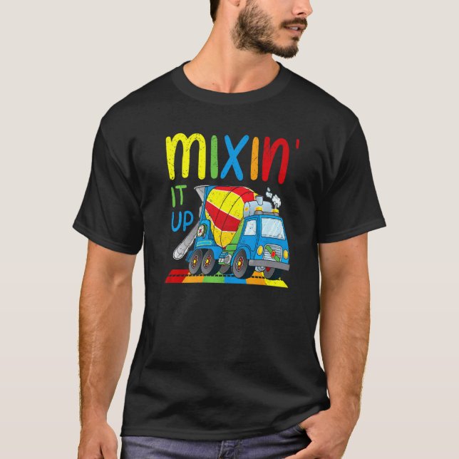 Camiseta Misturar Cimento Misturador Concreto Truck Toy Rai (Frente)