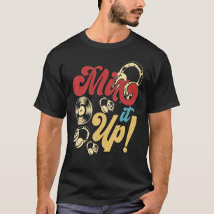 Camiseta Misturar DJ Disk Jockey Music Player Mulheres