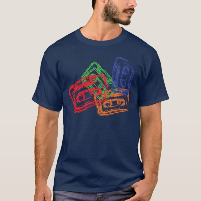 Camiseta Misturar fitas - Jóquei em disco DJ (Frente)