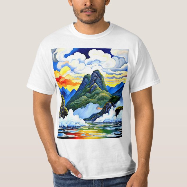 Camiseta Misty Lake (Frente)