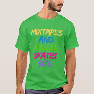 Camiseta Mitape e patins de rodas menino dos anos 90