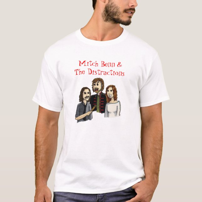 Camiseta Mitch Benn & o t-shirt das distracções (Frente)