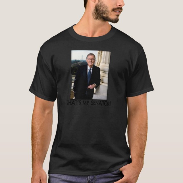 Camiseta Mitch McConnell, de que é meu senador! (Frente)