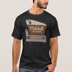 Camiseta Mitchell State Park Michigan MI Sinal de boas-vind