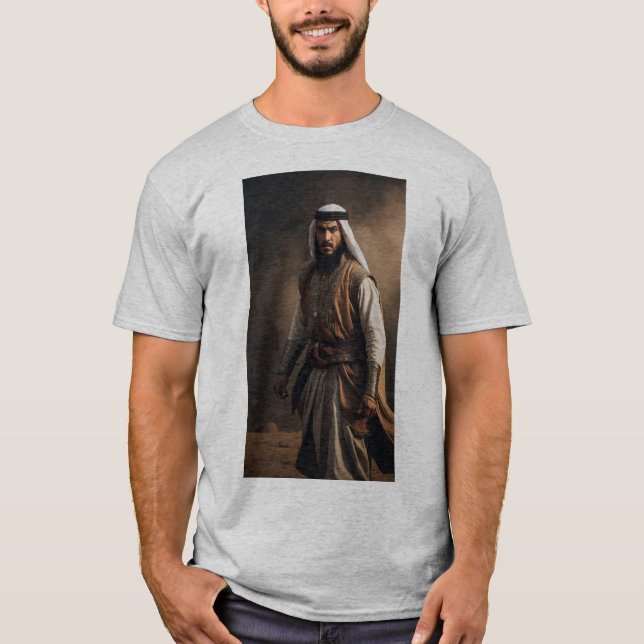Camiseta Mitologia Árabe - Guerreiro Invencível (Frente)