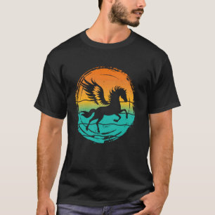 Camiseta Mitologia Grega Asas de Pégaso Cavalo Garanhão Vin