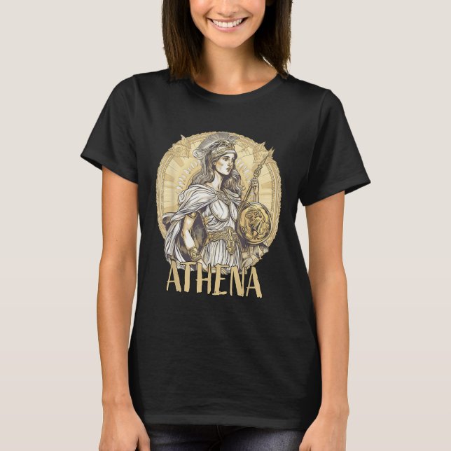 Camiseta Mitologia Grega - Athena A Deusa Da Sabedoria E (Frente)
