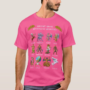 Camiseta mitologia grega criaturas míticas Grécias antiga