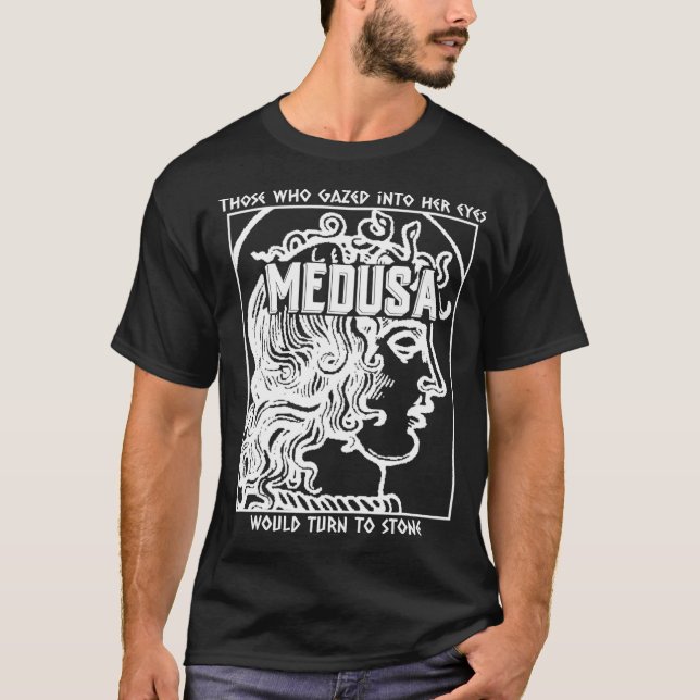 Camiseta Mitologia Grega Medusa  (Frente)