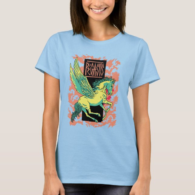 Camiseta mitologia grega - Pegasus, o Estalão das Asas (Frente)