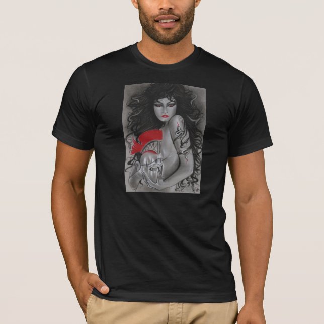 Camiseta Mitologia grega T-SHIR do Medusa PARA MULHERES E (Frente)