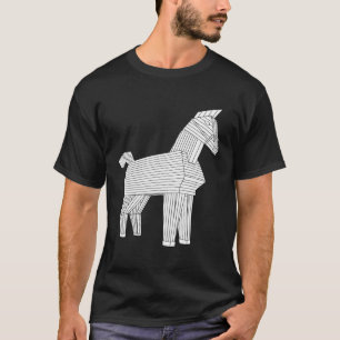 Camiseta mitologia grega trojan grego de história de odisse
