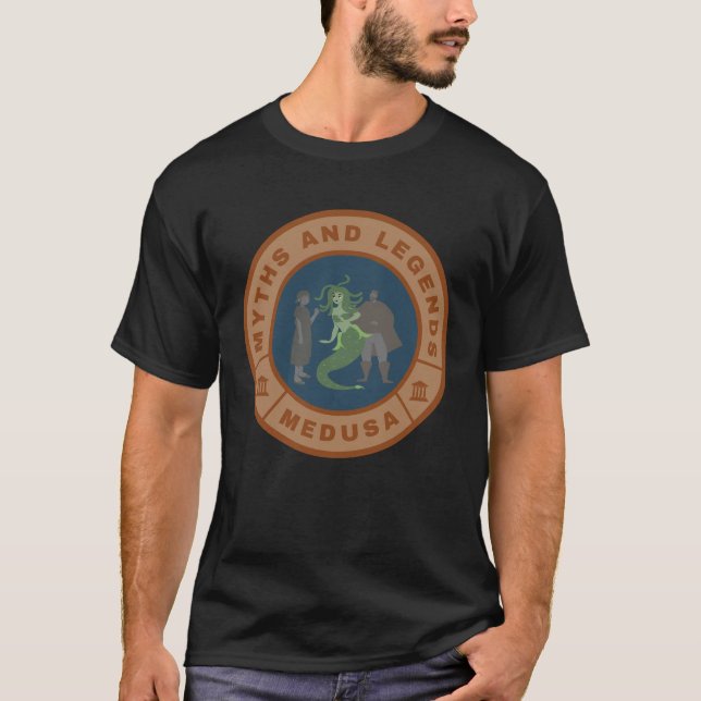 Camiseta Mitos e lendas Medusa (Frente)