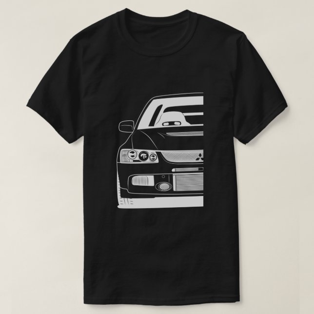 Camiseta Mitsubishi Lancer Evolution 9 Melhor Design de Cam (Frente do Design)