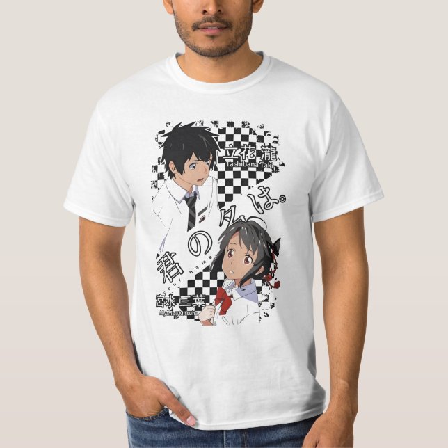 Camiseta Mitsuha Miyamizu face anime (Frente)
