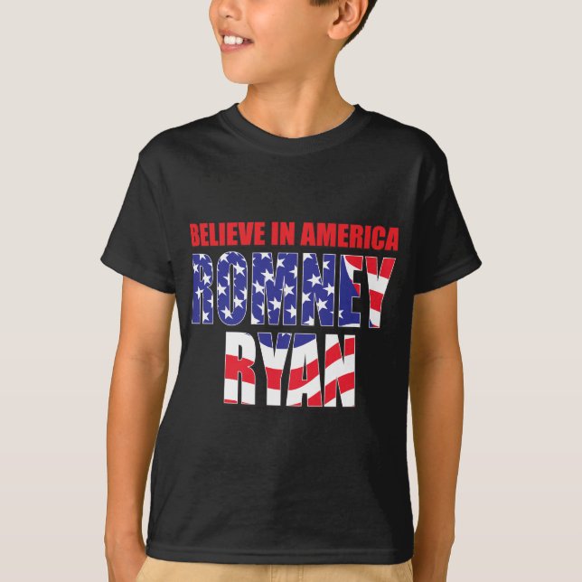Camiseta Mitt Romney e Paul Ryan (Frente)