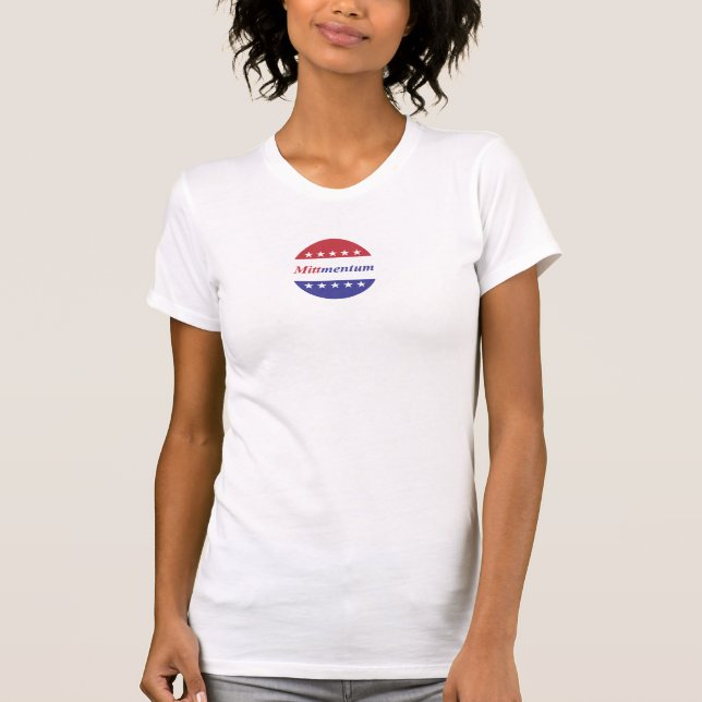 Camiseta Mitt Romney mittmentum (Frente)