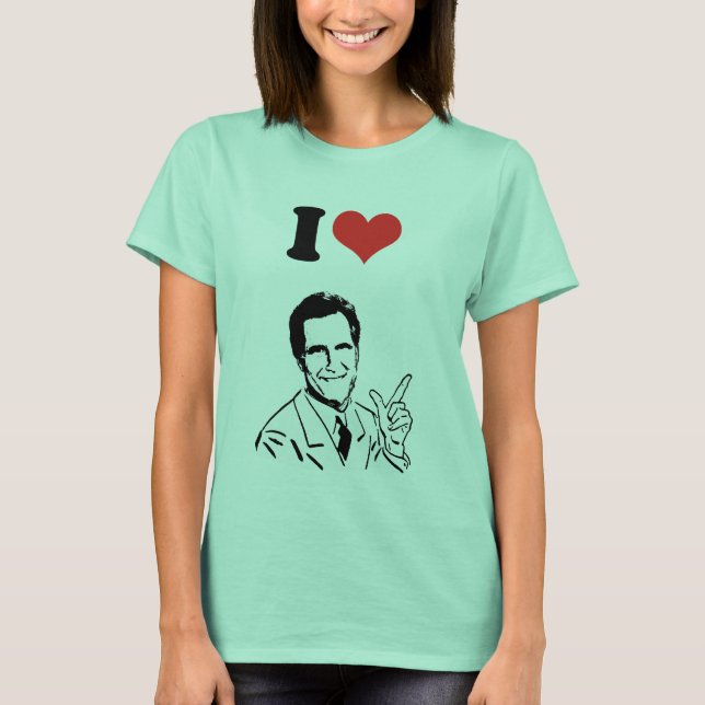 Camiseta Mitt Romney Personalizado (Frente)