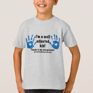 Camiseta Miúdo ajustado poço com Handprints