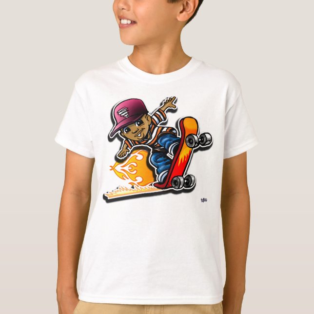 Camiseta Miúdo Sk8! (Frente)