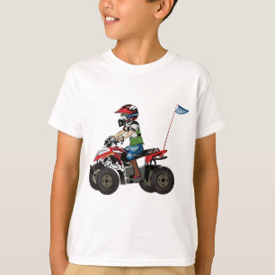 Camiseta Miúdo vermelho e preto de ATV