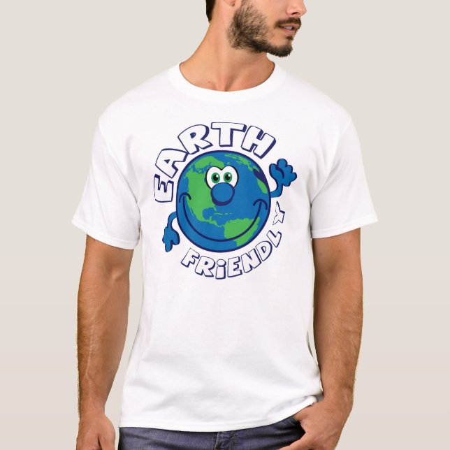 Camiseta Miúdos amigáveis da terra (Frente)