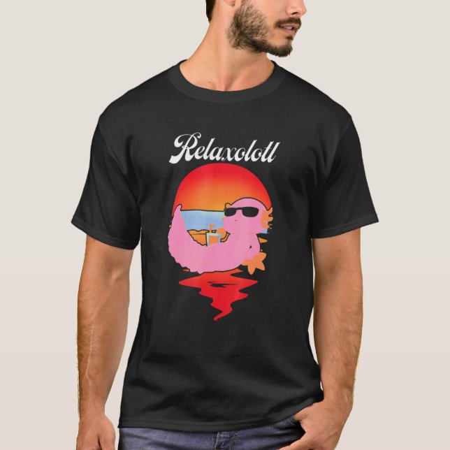 Camiseta Miúdos Axolotl de Aquário de Praia Dormidos (Frente)