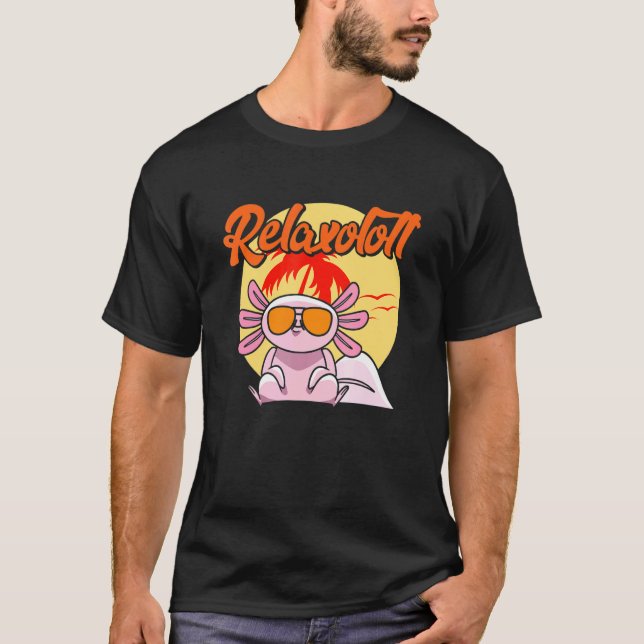 Camiseta Miúdos Axolotl de Aquário de Praia Dormidos (Frente)