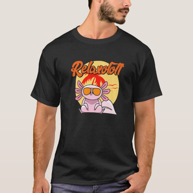 Camiseta Miúdos Axolotl de Aquário de Praia Dormidos (Frente)