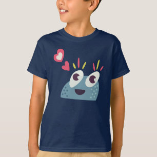 Camiseta Miúdos bonitos do caráter dos doces dos desenhos