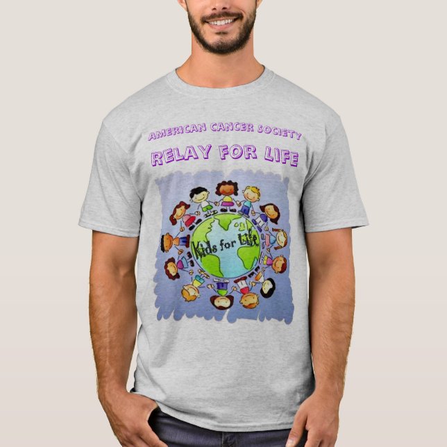 Camiseta Miúdos cinzentos adultos para a vida (Frente)