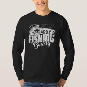 Camiseta Miúdos Daddys Pescar Buddy Jovem Pescador