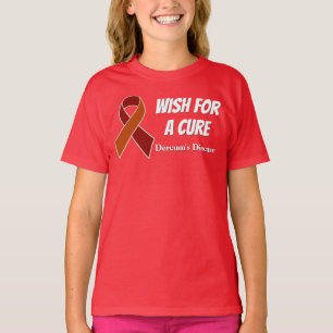 Camiseta Miúdos do t-shirt da fita da consciência da doen