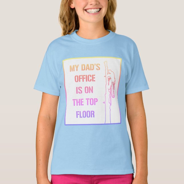 Camiseta Miúdos engraçados do arborist das citações (Frente)