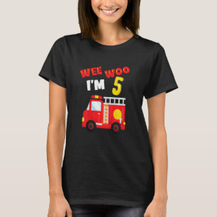 Camiseta Miúdos Eram Bombeiros De 5 Anos