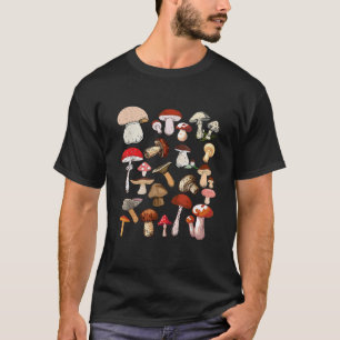 Camiseta miúdos fungos de colagem de cogumelos micologia T