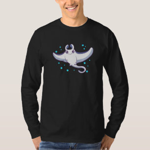 Camiseta Miúdos Manta Ray Ocean Animal Sea Cuy Girl